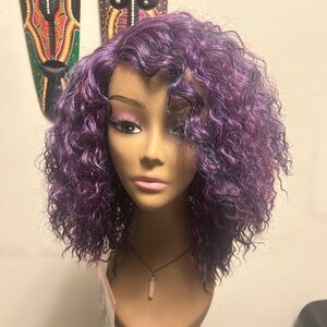 Curly Purple Wig